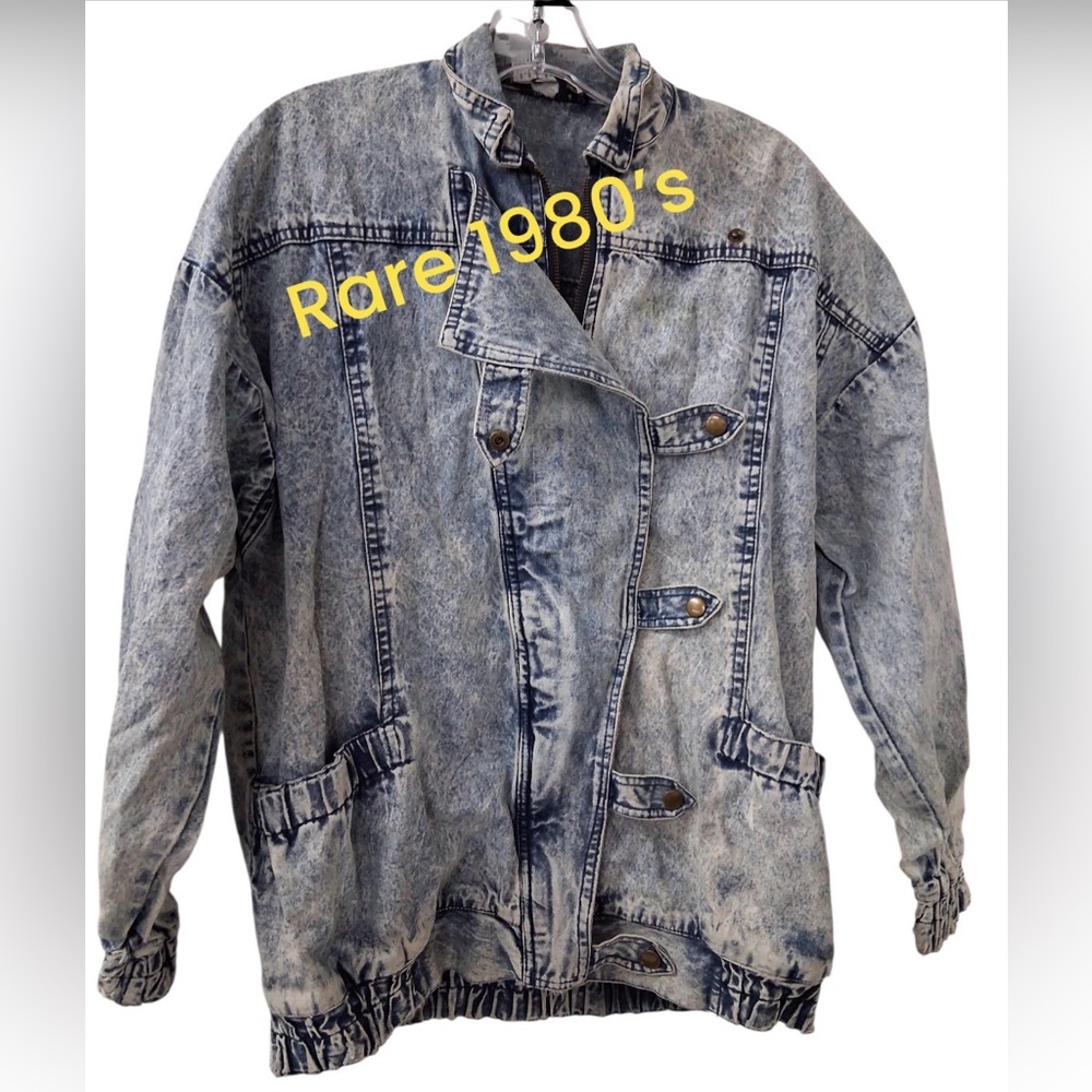 Upper Class vintage 1980s acid-wash denim jacket RARE